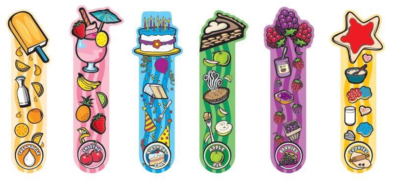 Scent-sibles Bookmarks - Dessert Scented Bookmarks - 6 different kinds (500 fils per Bookmark) - Spectrawide Bookstore