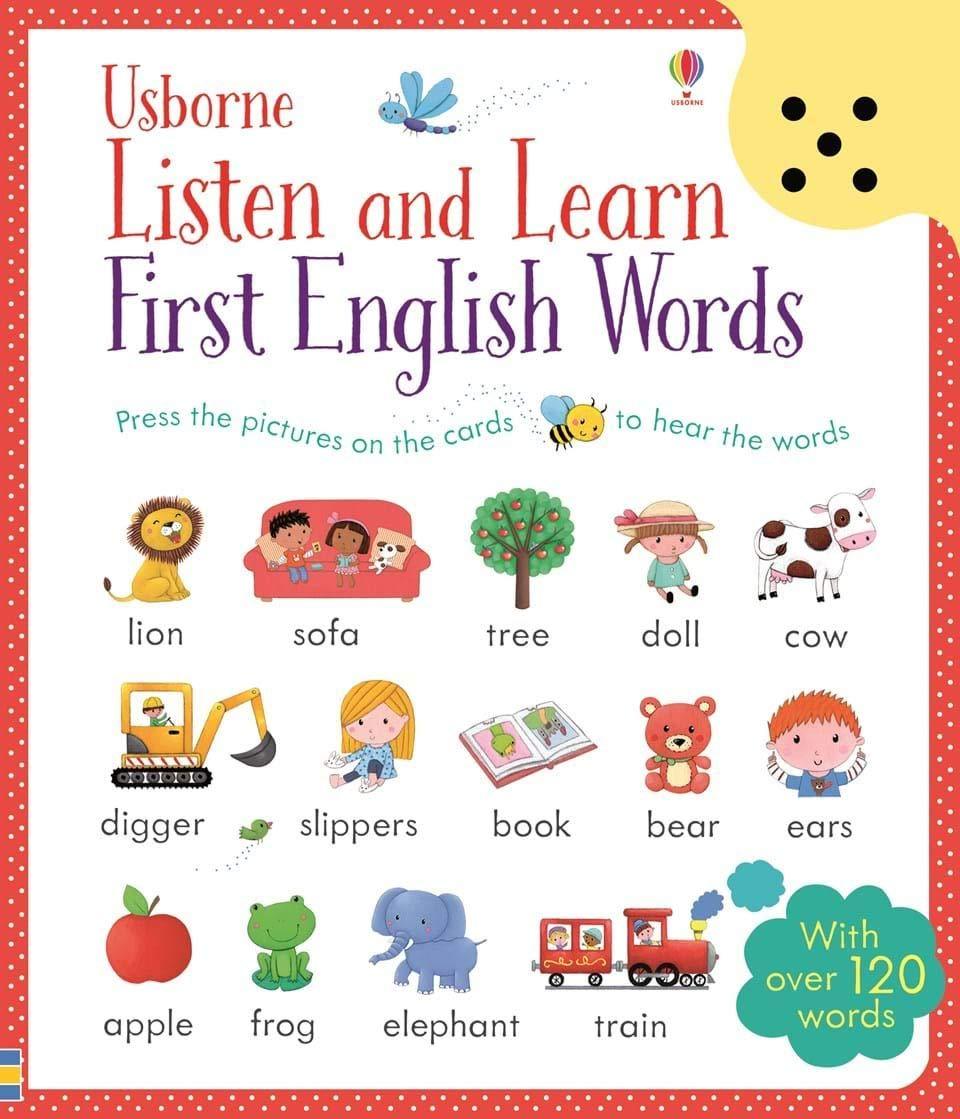 USBORNE - Listen and Learn: First English Words - Spectrawide Bookstore