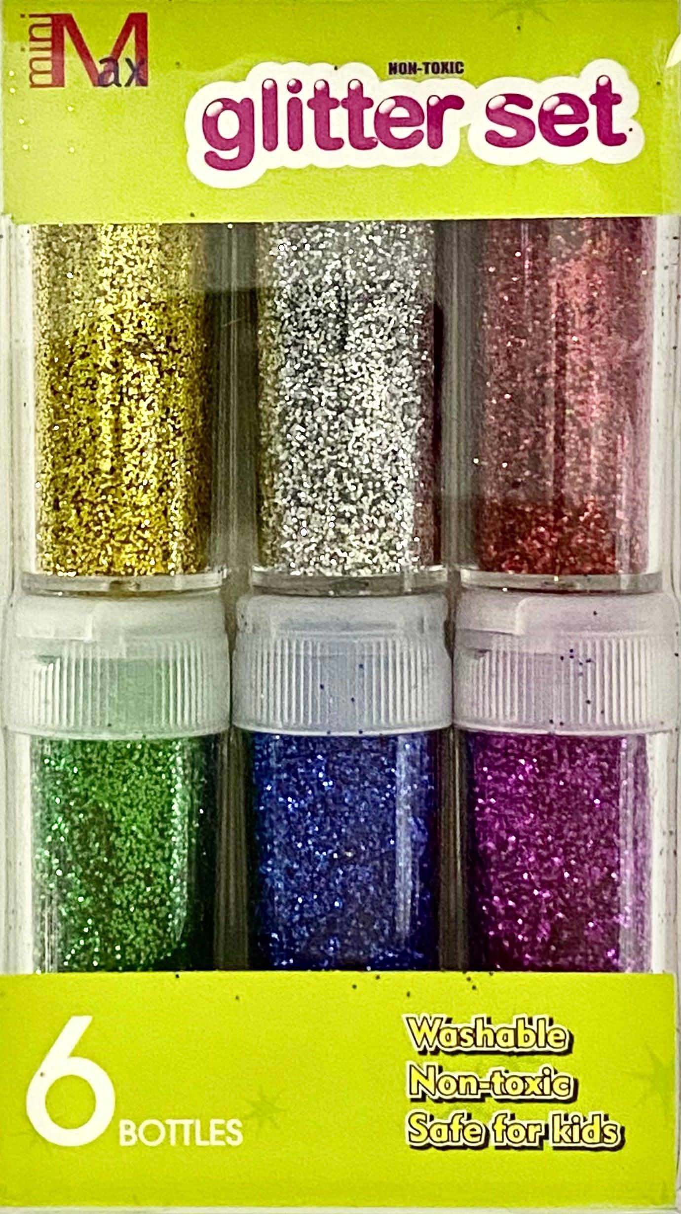 Glitter - Bottle 6 Classic colours - Spectrawide Bookstore