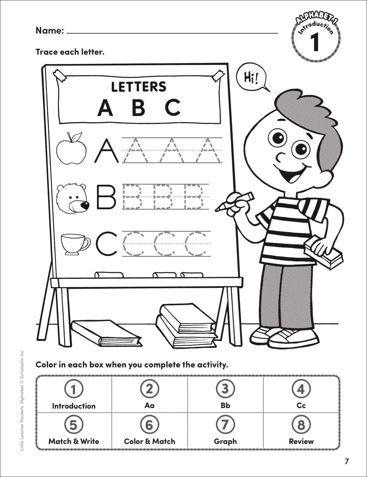 Little Learner Packets - Alphabet: 10 Playful Units That Teach the Shape & Sound of Each Letter Grades Pre-K - Spectrawide Bookstore