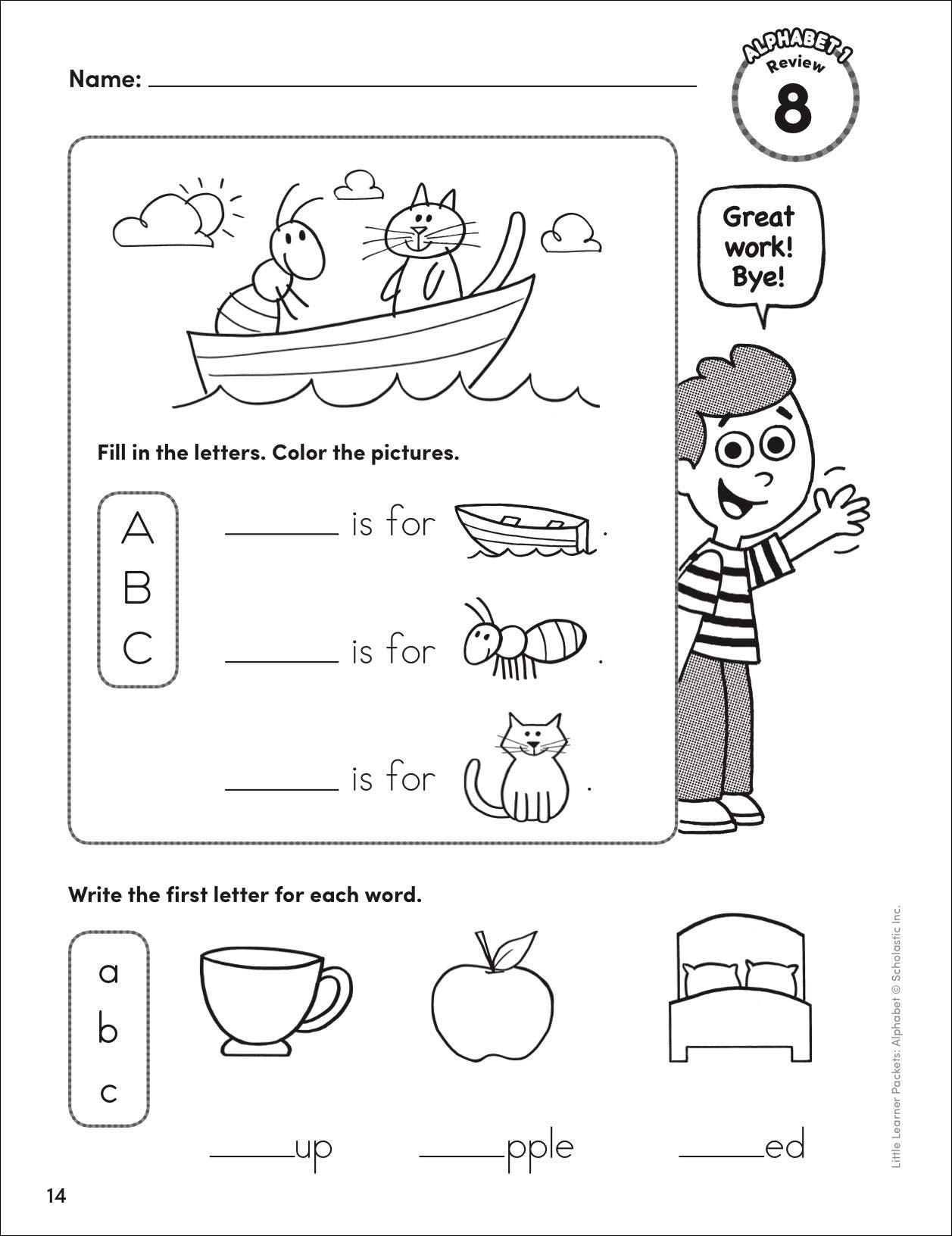 Little Learner Packets - Alphabet: 10 Playful Units That Teach the Shape & Sound of Each Letter Grades Pre-K - Spectrawide Bookstore