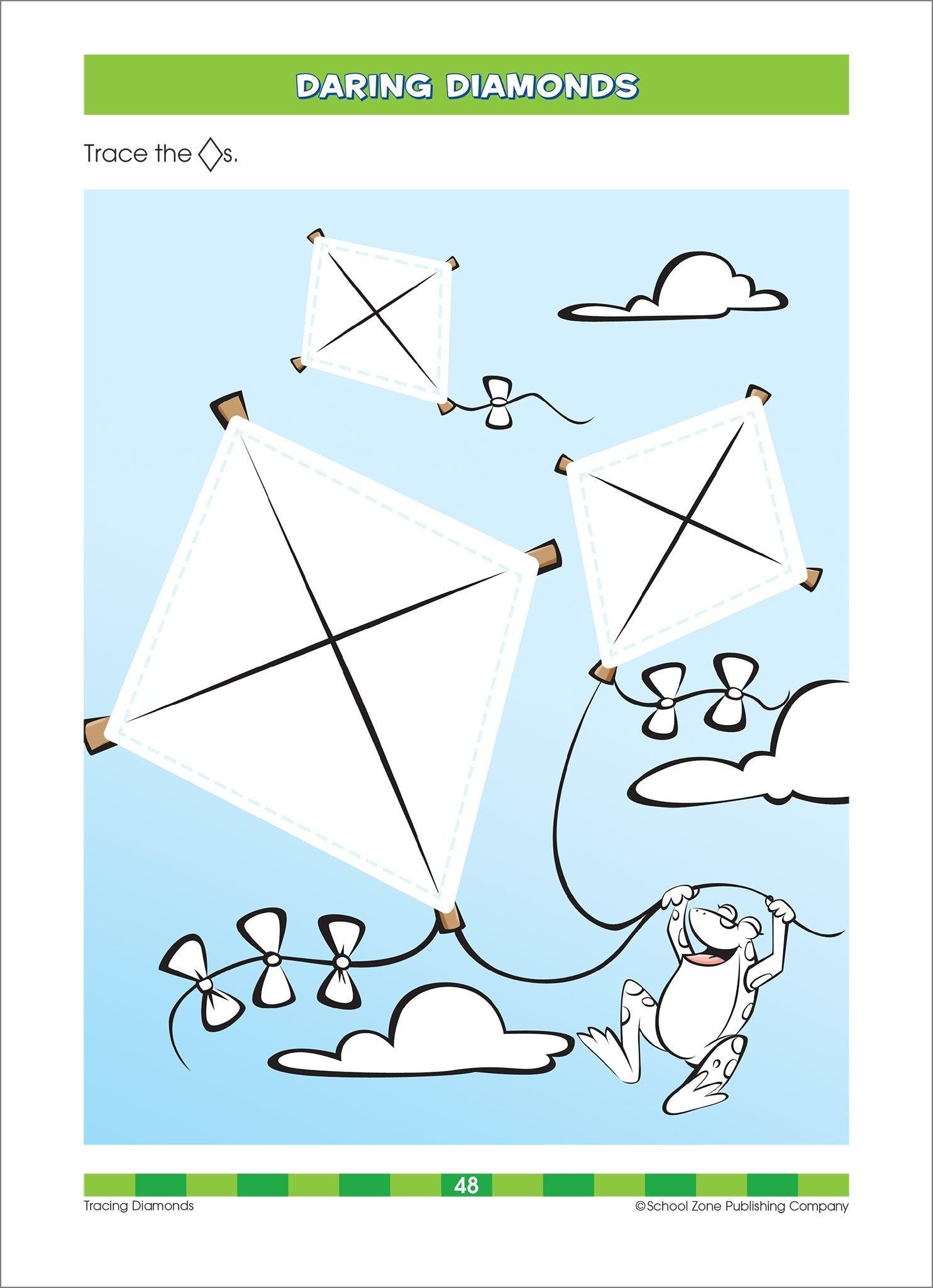School Zone A Get Ready! Book Color & Shapes Ages 3-5 - Spectrawide Bookstore