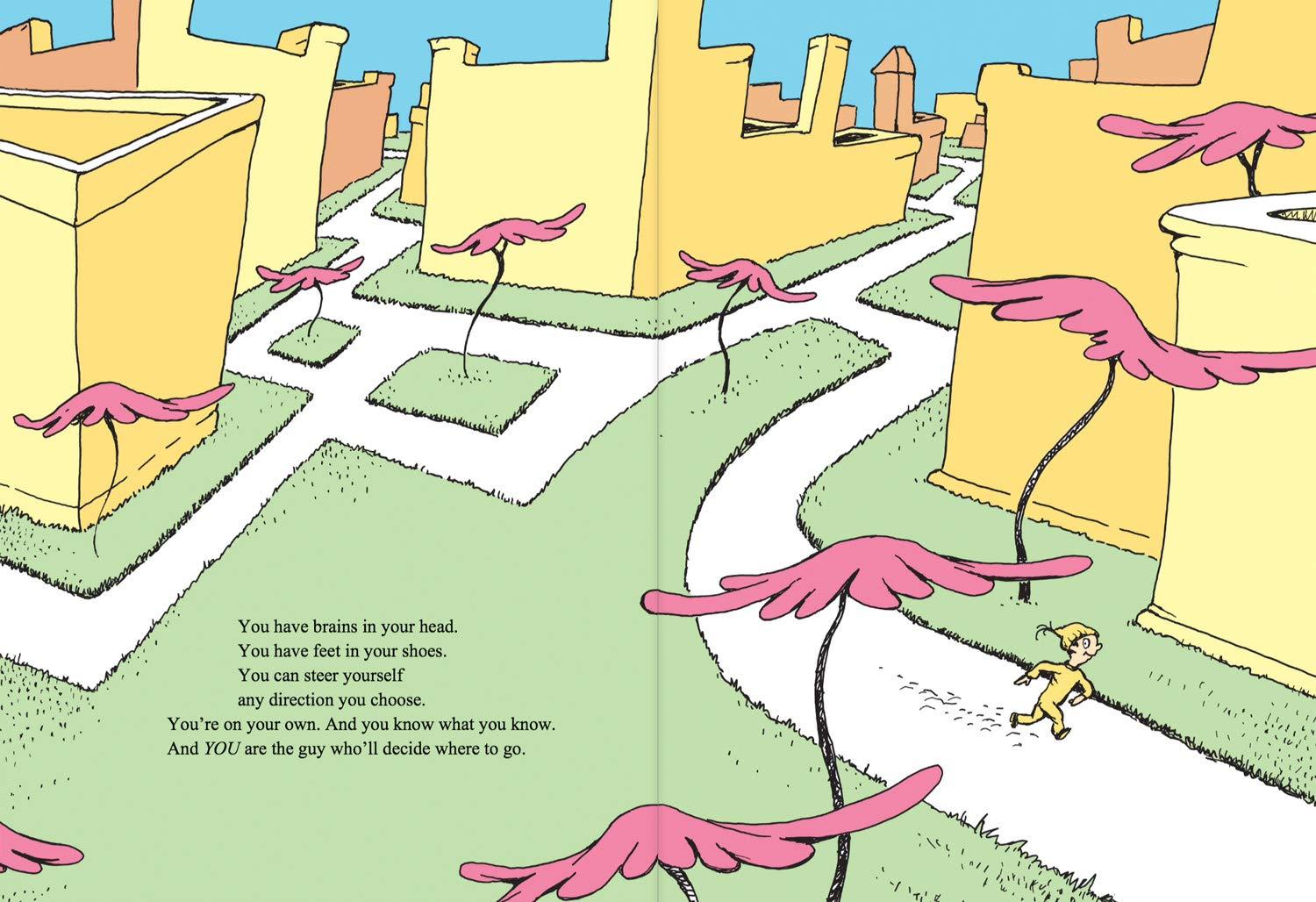 dr. seuss oh the places you'll go print mini backpack Dr Seuss - OH, THE PLACES YOU'LL GO! MINI BOOK - دكتور سوس