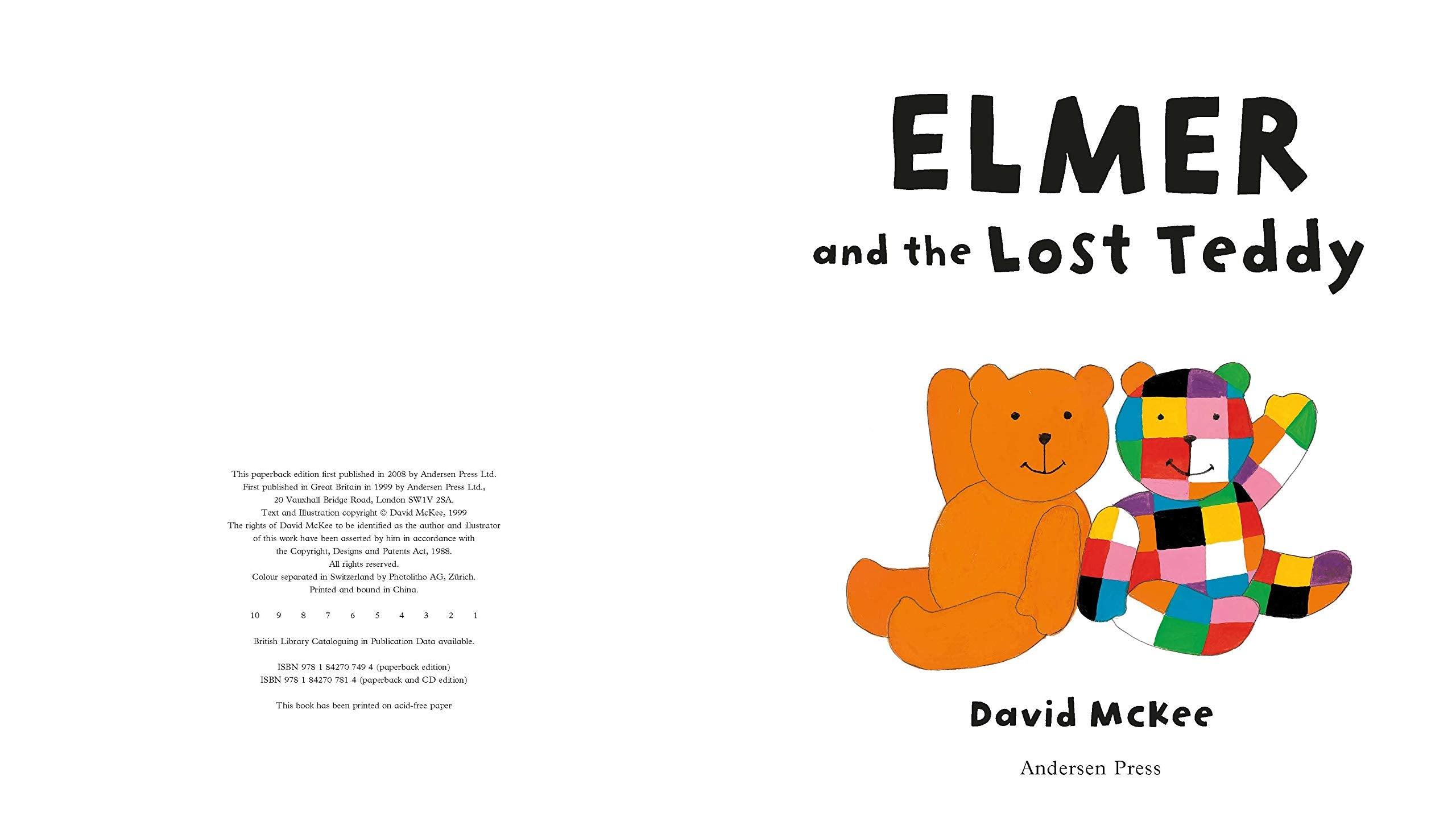 Elmer and the Lost Teddy - Picture Book - Spectrawide Bookstore