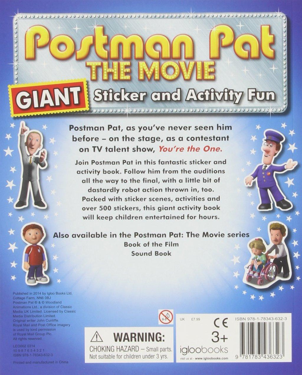 Postman Pat Sticker Chart Postman Pat - The Movie Sticker and Activity Fun - Over 600 Stickers