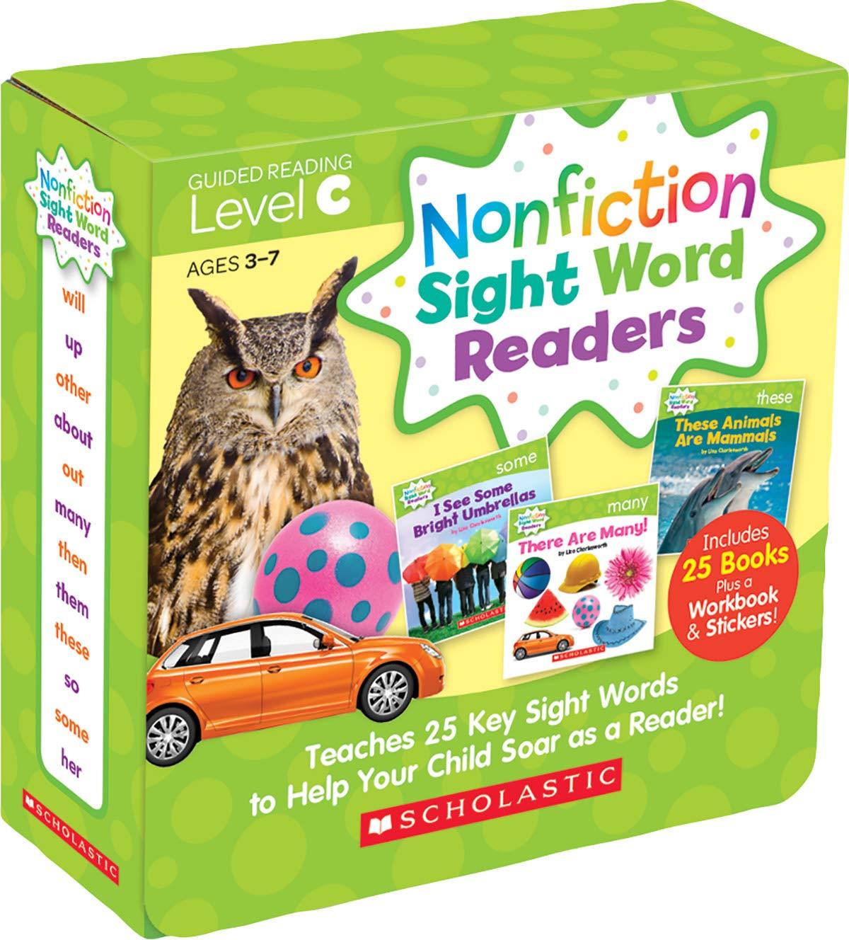 Nonfiction Sight Word Readers - Guided Reading Level C (25 books+ Workbook box set) - Spectrawide Bookstore