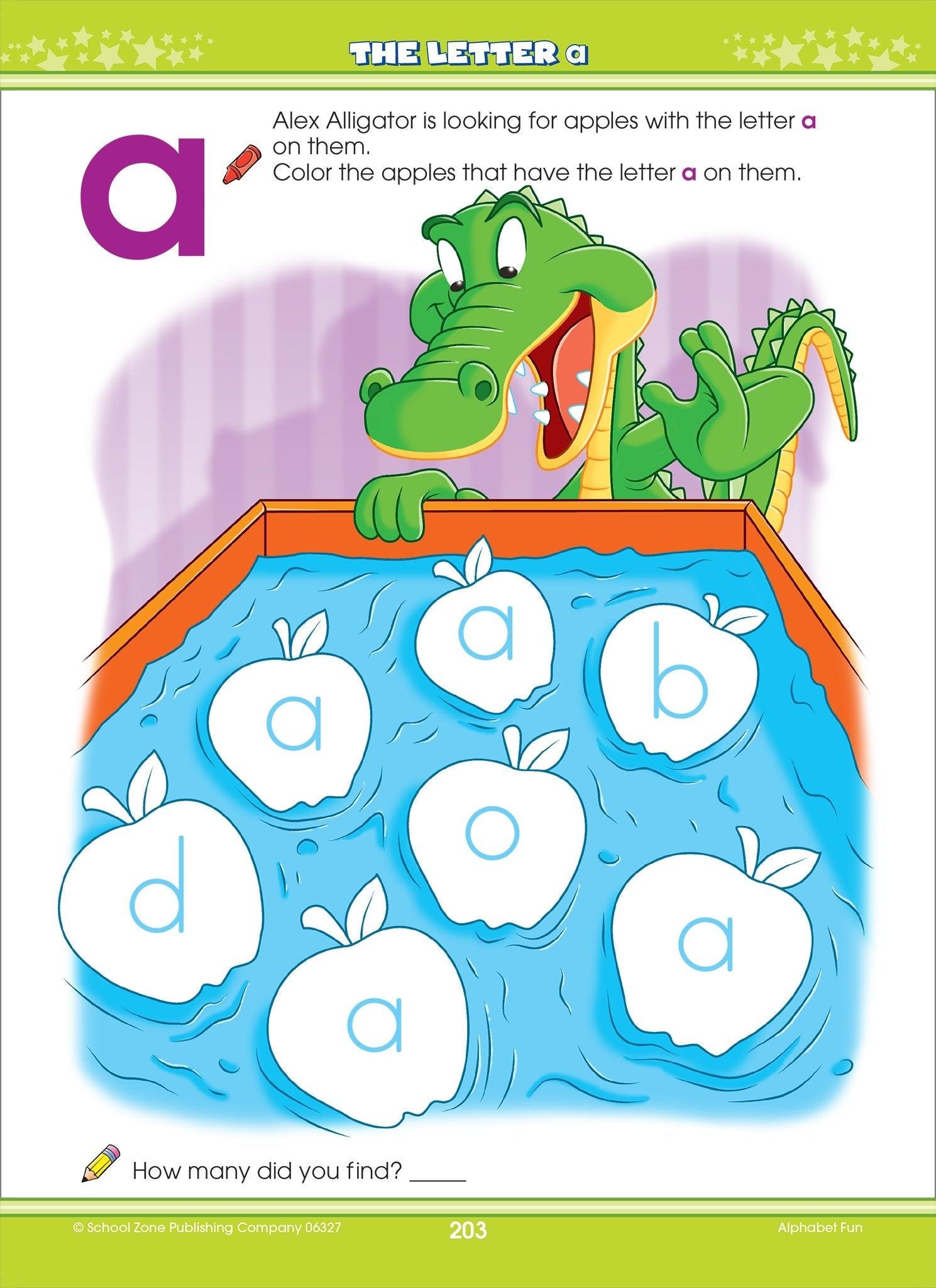 School Zone Big Alphabet Workbook Ages 3-5 - Spectrawide Bookstore