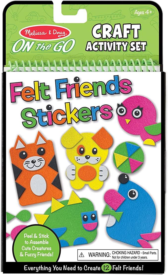 Melissa & Doug On the Go - Craft Activity Set - Felt Friends Stickers - Spectrawide Bookstore