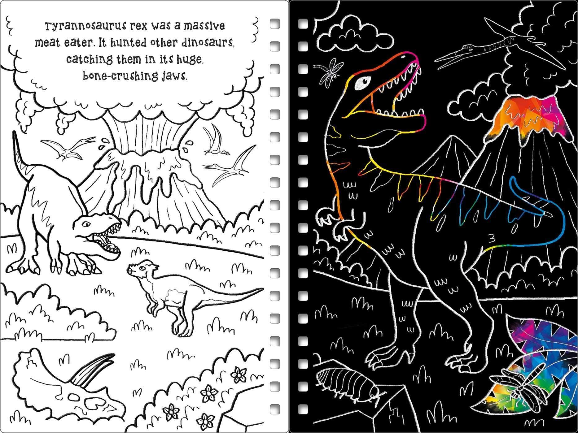 Dinosaurs Scratch Art - Spectrawide Bookstore