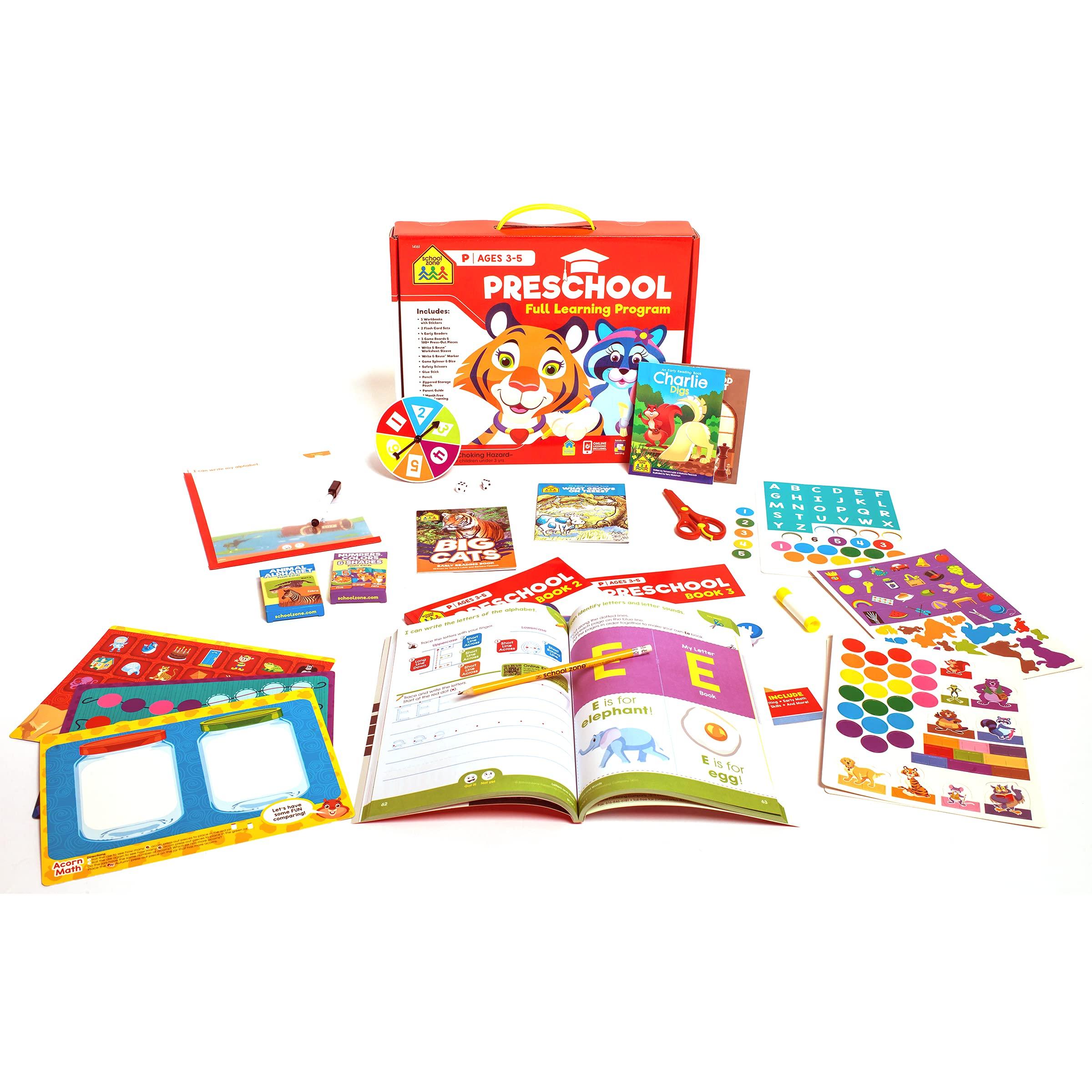School Zone - Preschool Full Learning Program - Boxset Age 3-5 - Spectrawide Bookstore