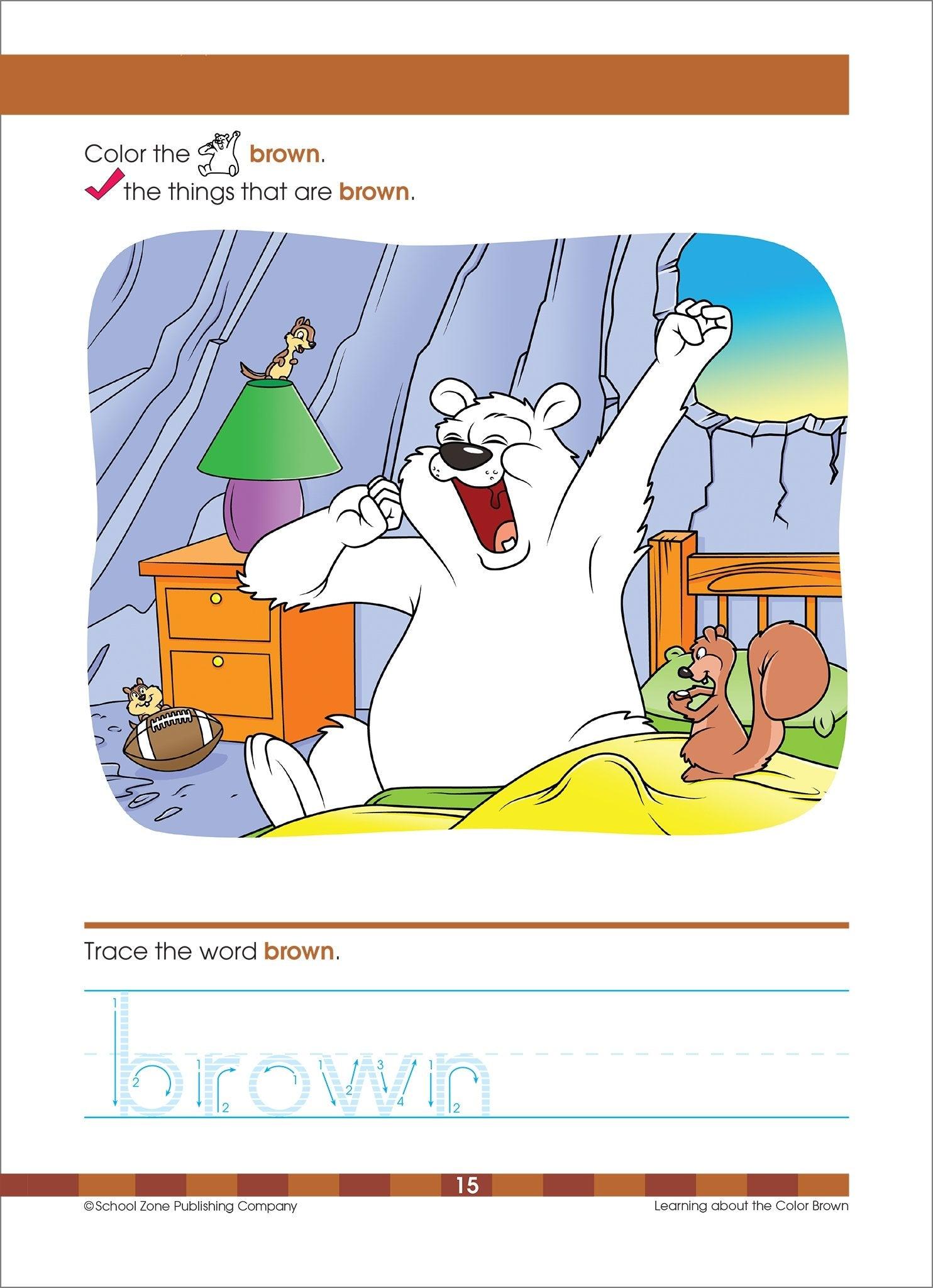 School Zone A Get Ready! Book Color & Shapes Ages 3-5 - Spectrawide Bookstore