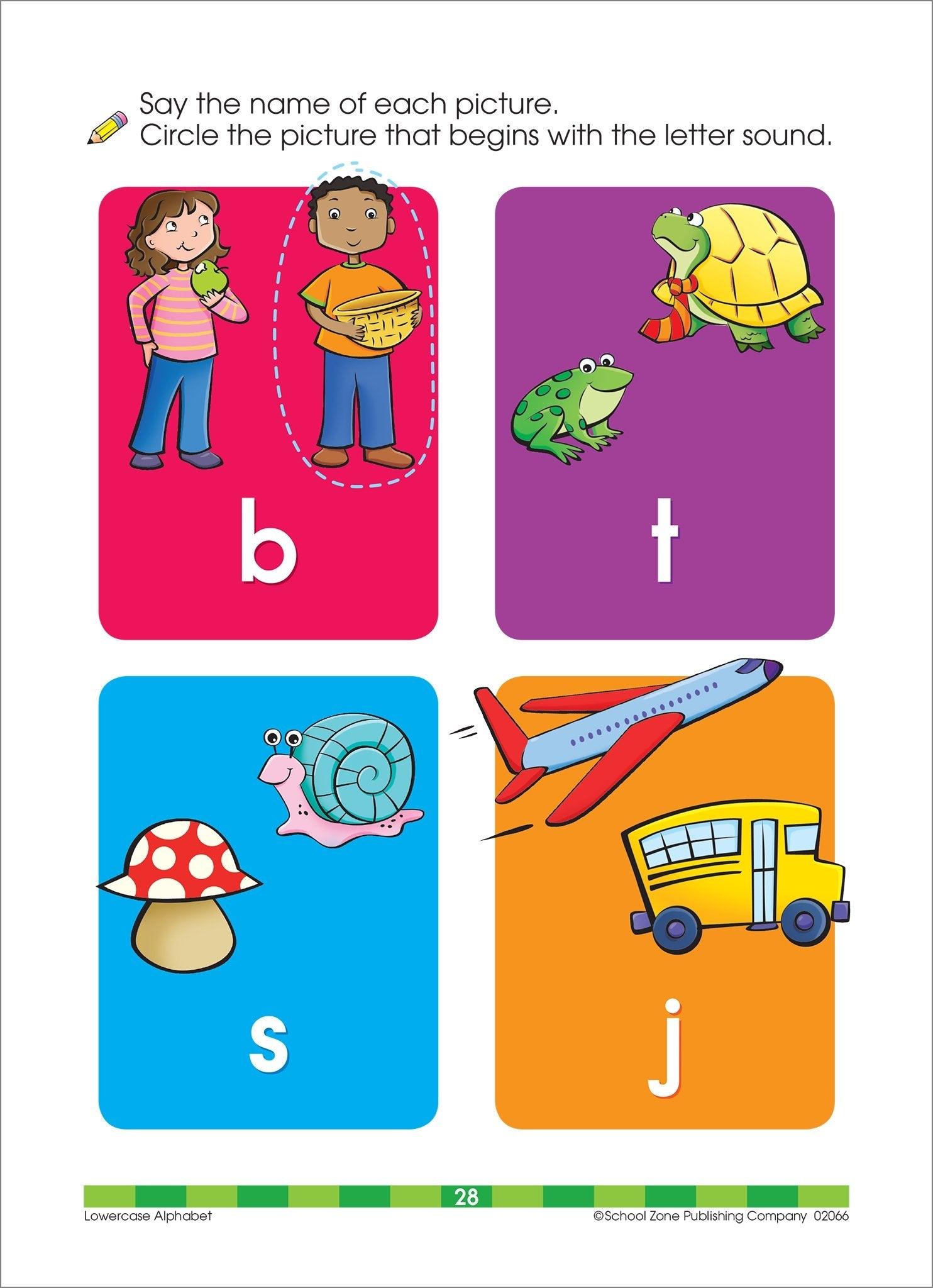 School Zone Lowercase Alphabet A Get Ready! - Spectrawide Bookstore