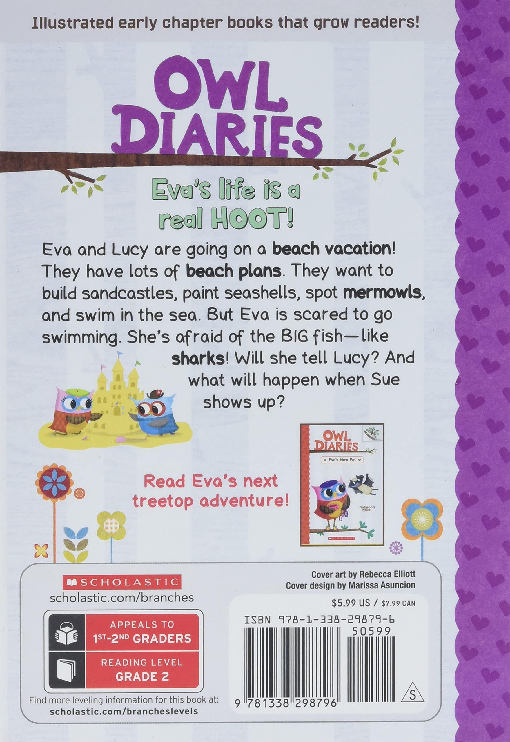 Owl Diaries #14 - Eva At The Beach - A Branches Book - Spectrawide Bookstore