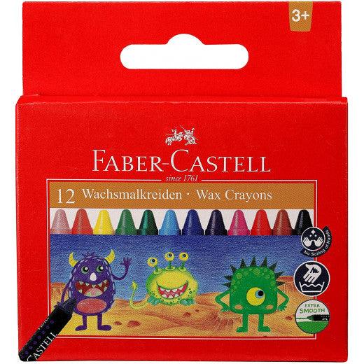 Faber-Castell - 12 wax Crayons - Spectrawide Bookstore