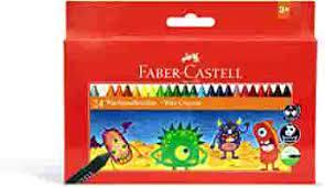 Faber-Castell - 24 Wax Crayons - Spectrawide Bookstore