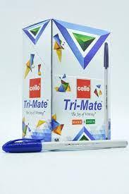 Cello Tri-Mate 1.0mm Ballpen 50 pieces - Blue - Spectrawide Bookstore