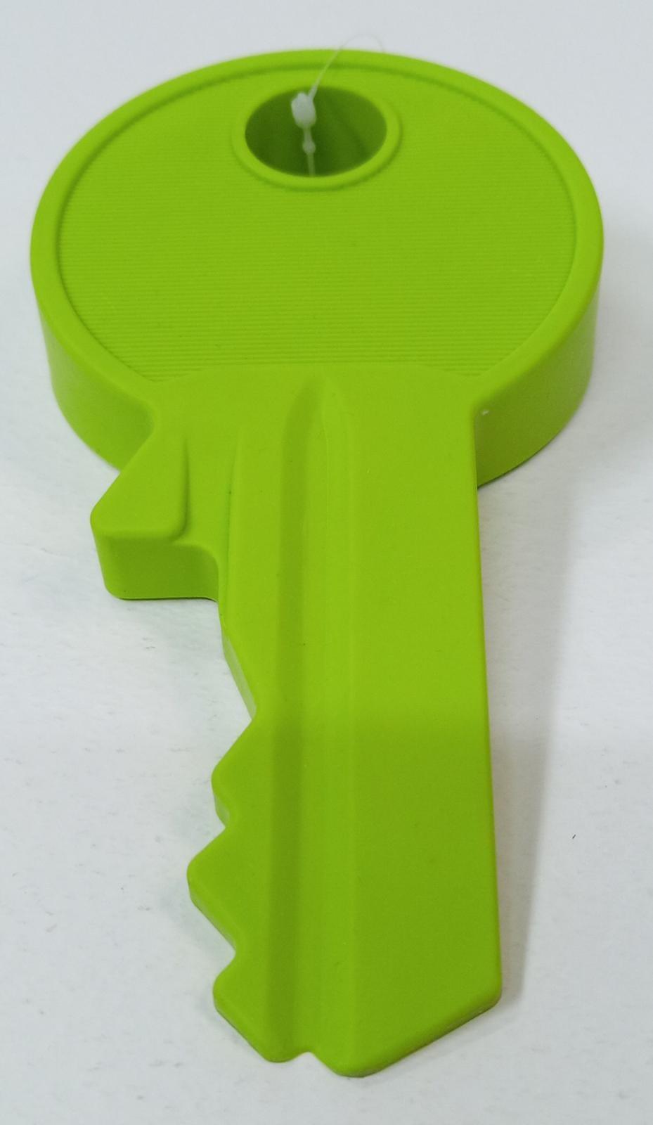 Door Stopper - Lime Green - Silicone Wedge Decorative Key Shape - Great for Kids Room, Flexible and Non Scratching, Heavy Duty - Stop Door From Closing - Spectrawide Bookstore