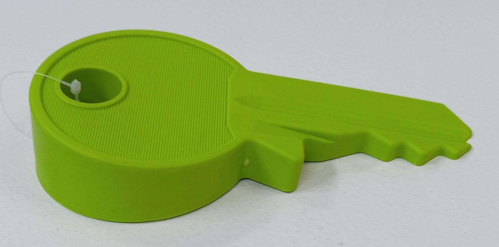 Door Stopper - Lime Green - Silicone Wedge Decorative Key Shape - Great for Kids Room, Flexible and Non Scratching, Heavy Duty - Stop Door From Closing - Spectrawide Bookstore