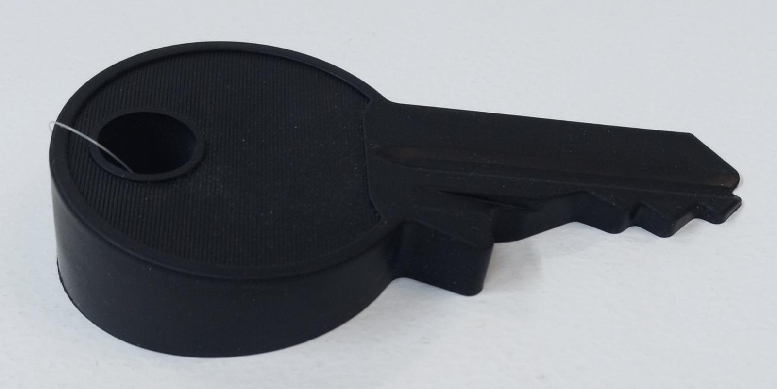 Door Stopper - Black - Silicone Wedge Decorative Key Shape - Great for Kids Room, Flexible and Non Scratching, Heavy Duty - Stop Door From Closing - Spectrawide Bookstore