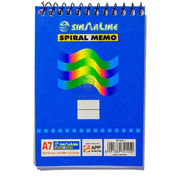 Spring notebook - SinArLine - Shorthand Notebook - Set of 3 Notepad - Spectrawide Bookstore