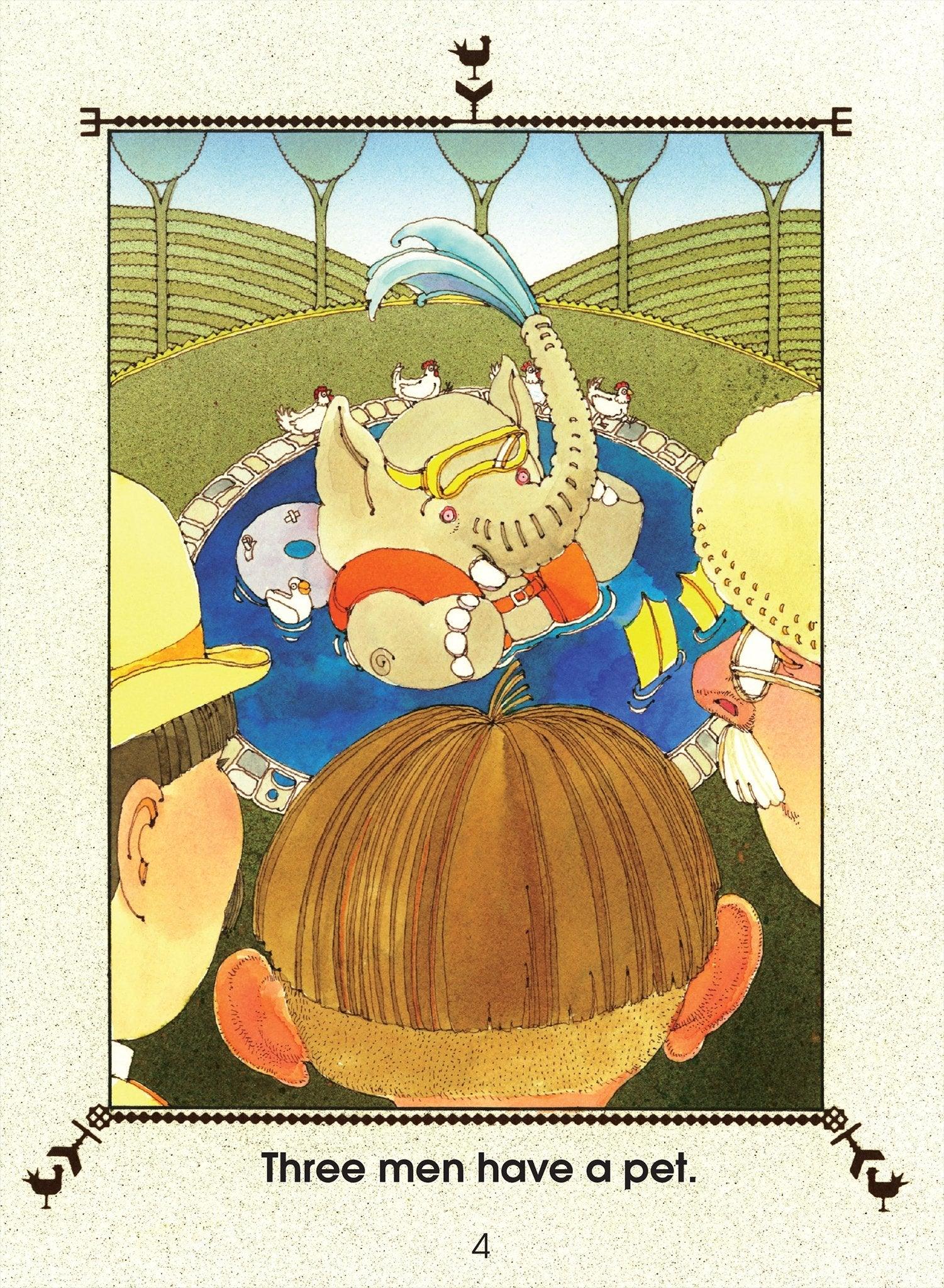 A Start To Read Book - Nine Men Chase A Hen! Level 1 - Spectrawide Bookstore