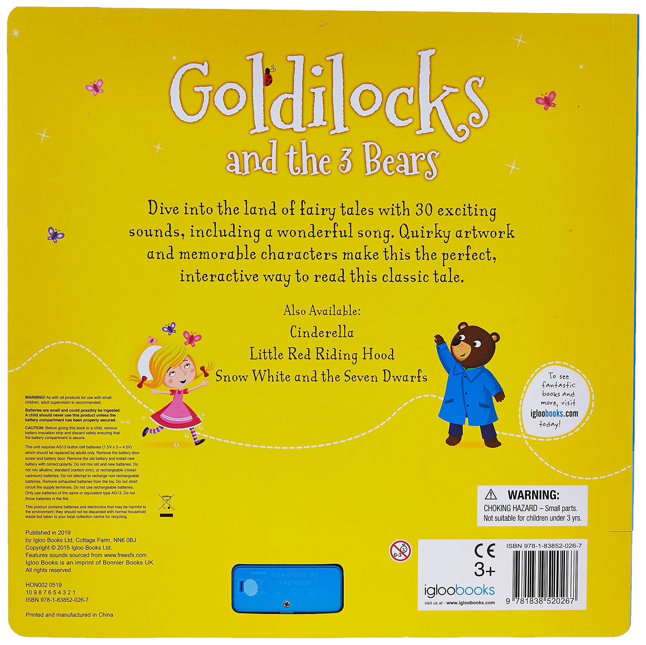 Goldilocks and the 3 Bears - Interactive Sound Book - Spectrawide Bookstore