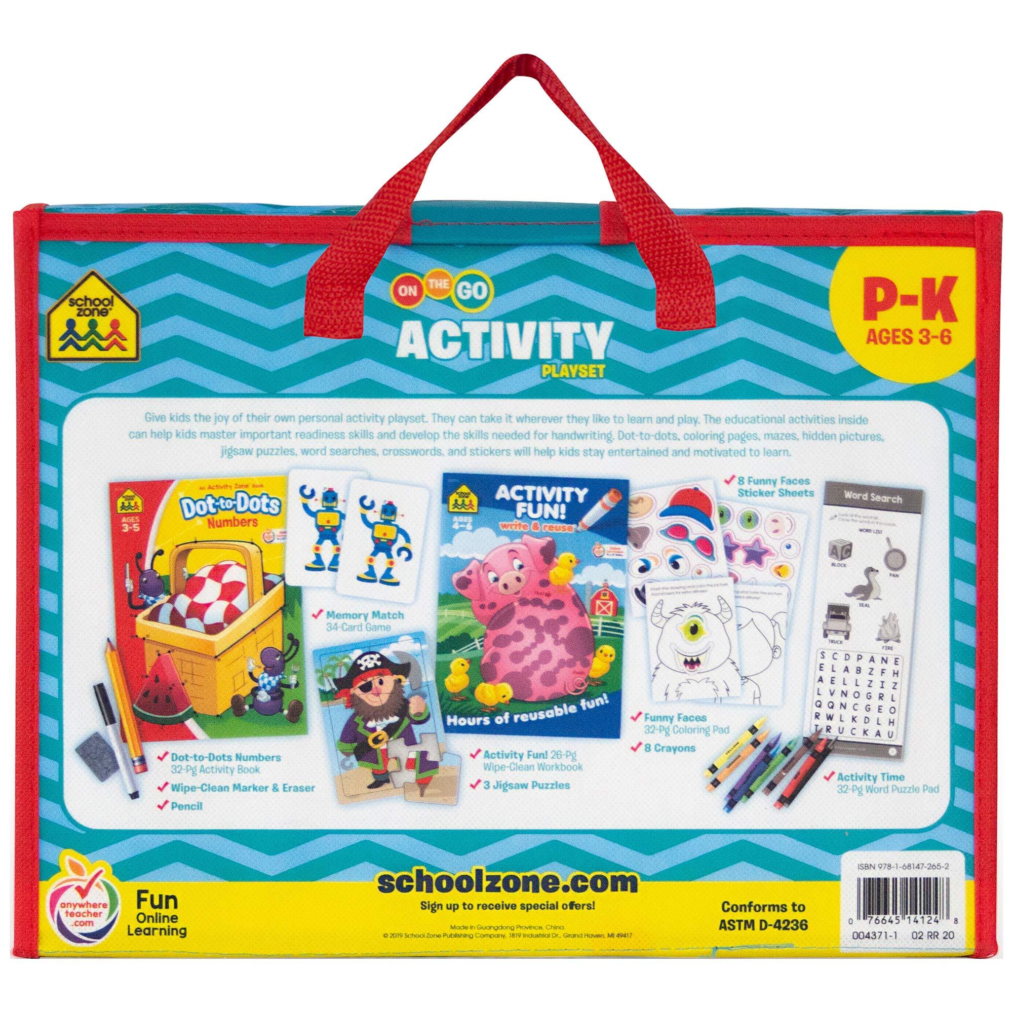 School Zone - On The Go Activity Playset - Spectrawide Bookstore