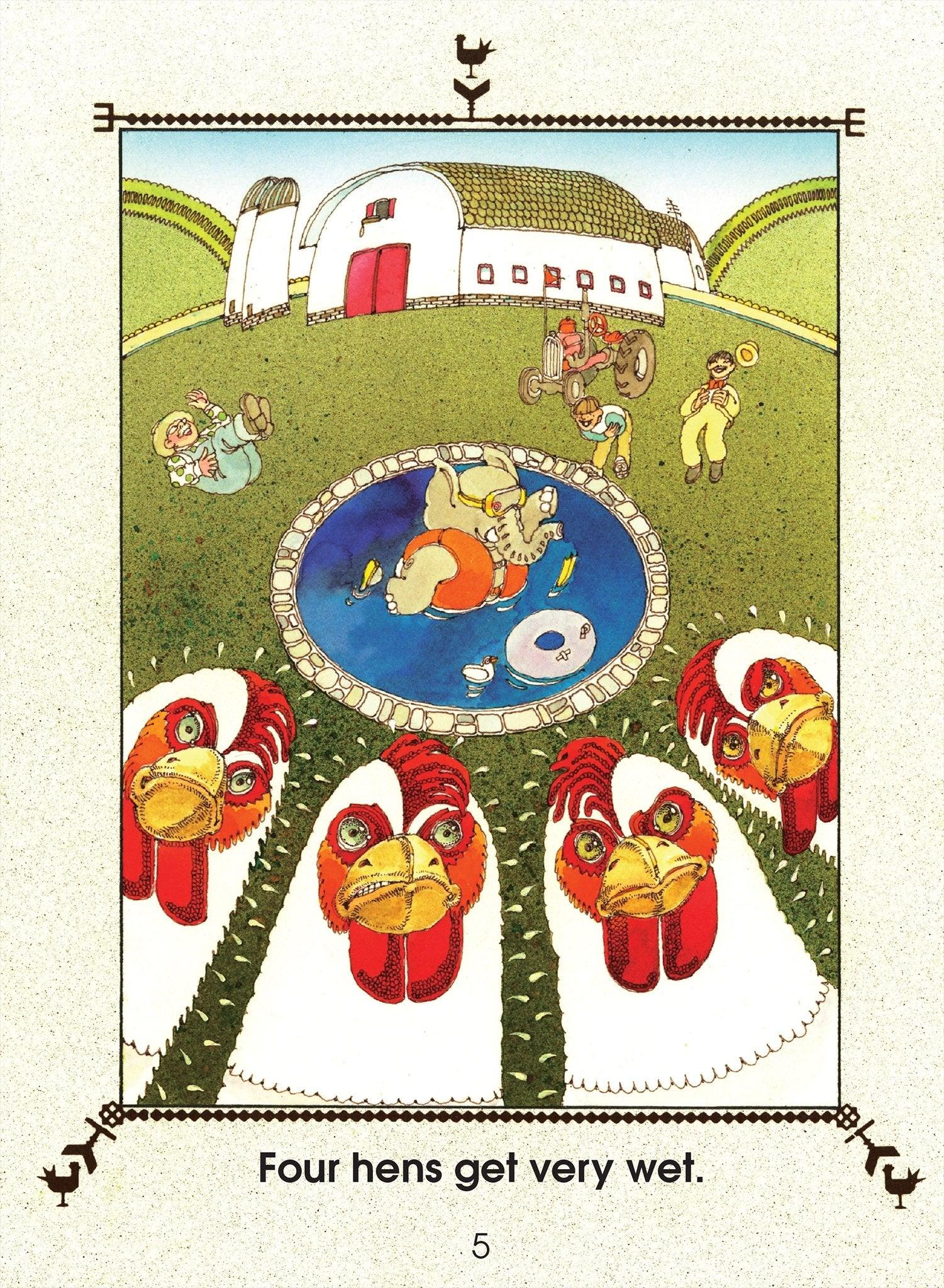 A Start To Read Book - Nine Men Chase A Hen! Level 1 - Spectrawide Bookstore