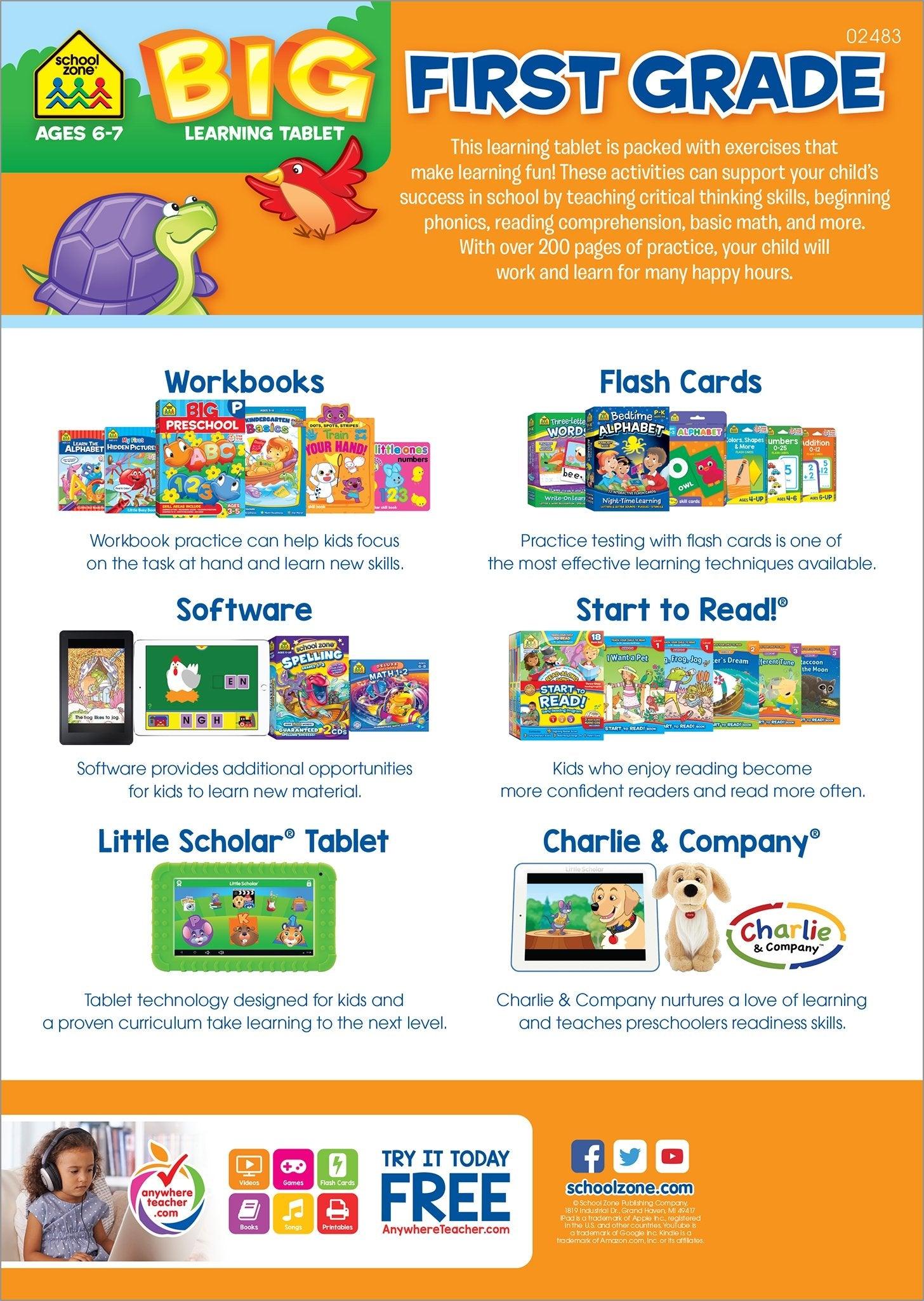 School Zone - Big First Grade Learning Tablet - Age 6-7 - Spectrawide Bookstore