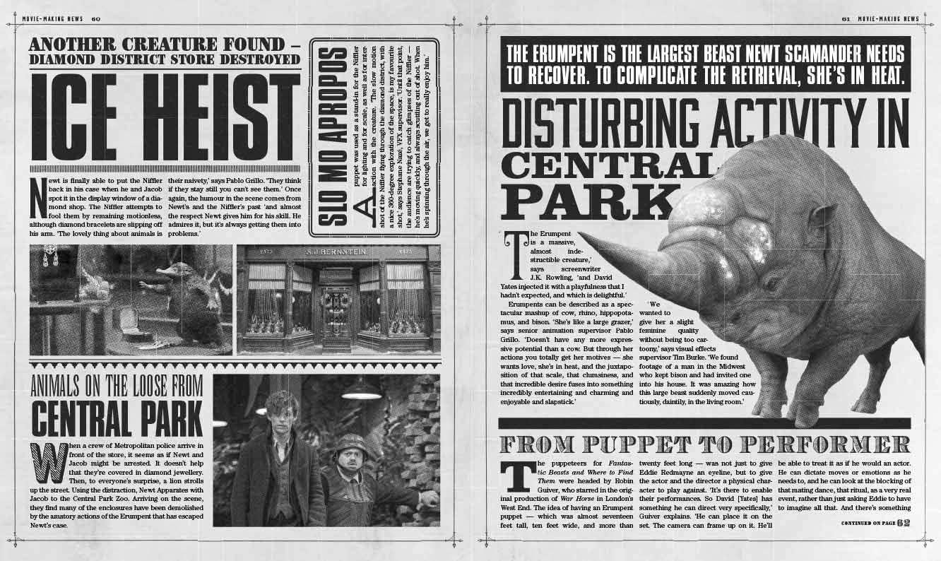 Fantastic Beasts and Where to Find Them: Movie-Making News: The Stories Behind the Magic - Spectrawide Bookstore