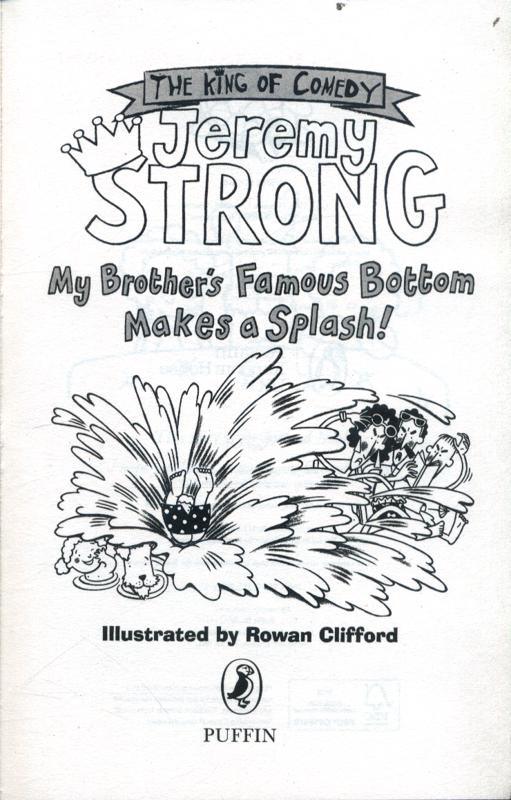 Jeremy Strong - The King Of Comedy Jeremy Strong Stories Of My Brother's Famous Bottom - Spectrawide Bookstore