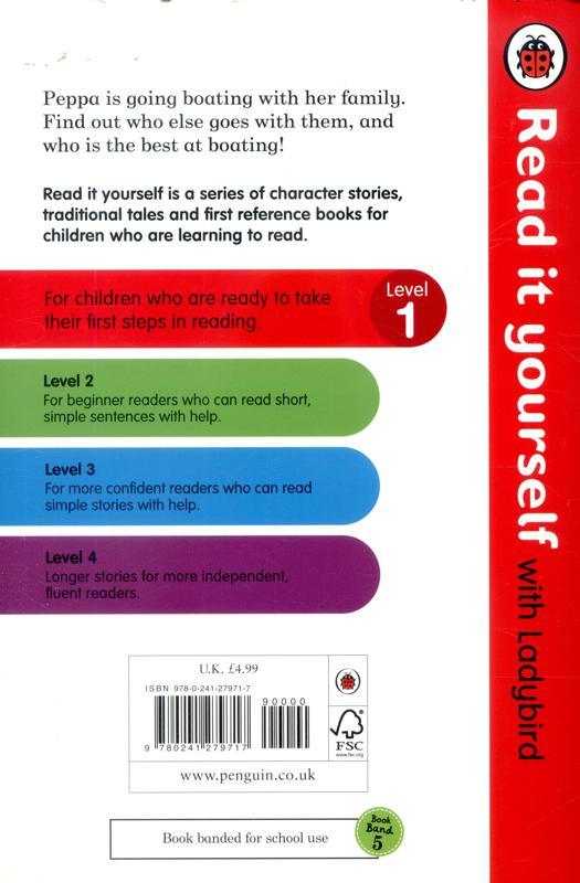 Read It Yourself With Ladybird - Peppa Pig - Going Boating - Level 1 - Spectrawide Bookstore