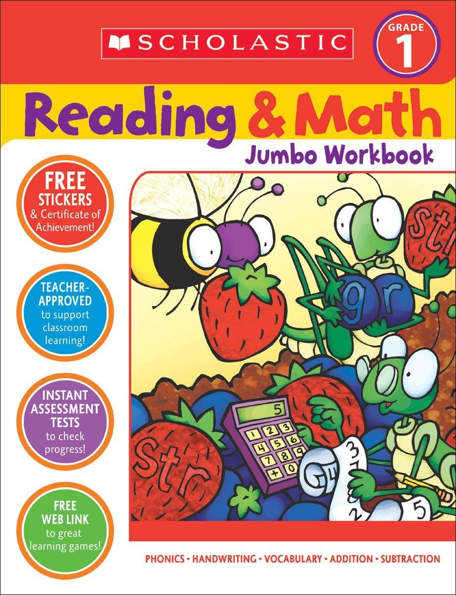 Reading & Math Jumbo Workbook-Grade 1