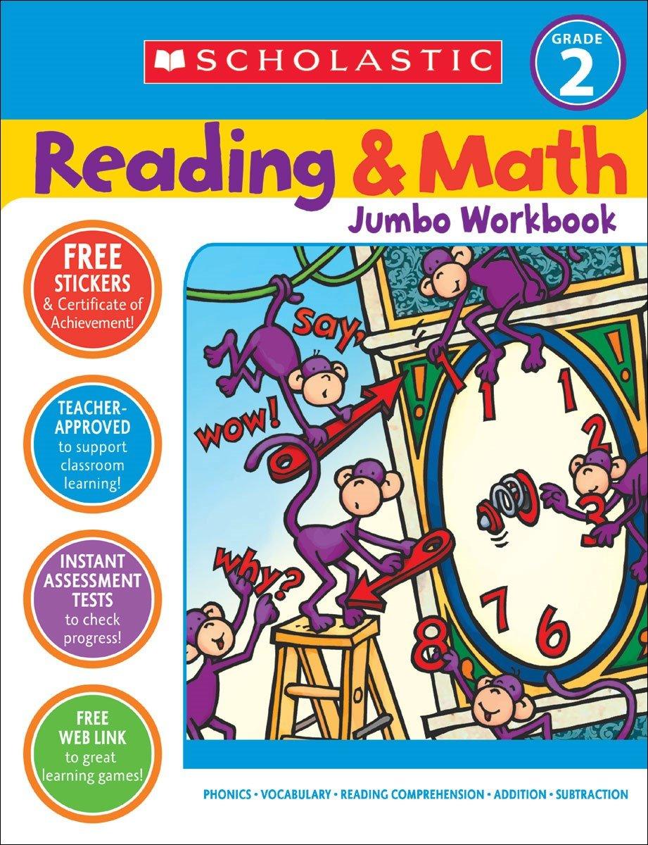 Reading & Math Jumbo Workbook - Grade 2 - Spectrawide Bookstore