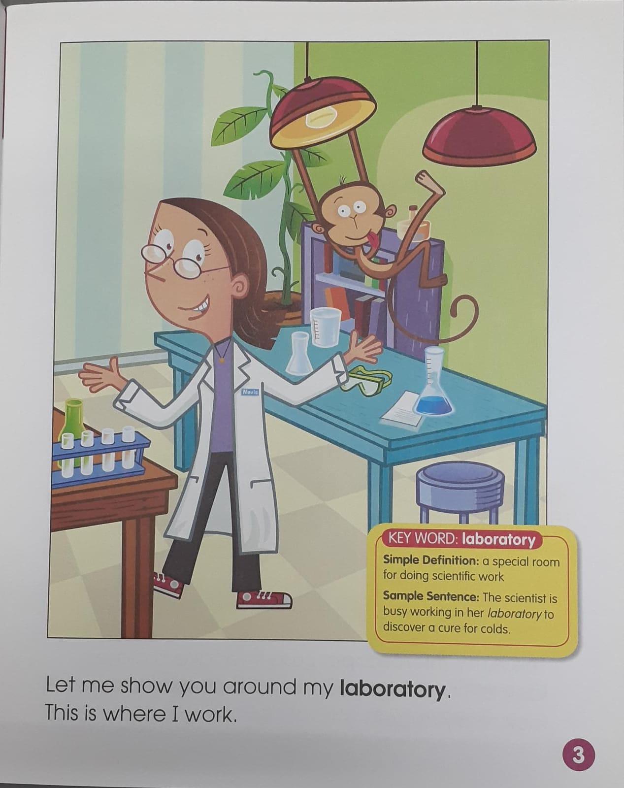 Vocabulary Tales - Silly Monkey in the Science Lab - Spectrawide Bookstore
