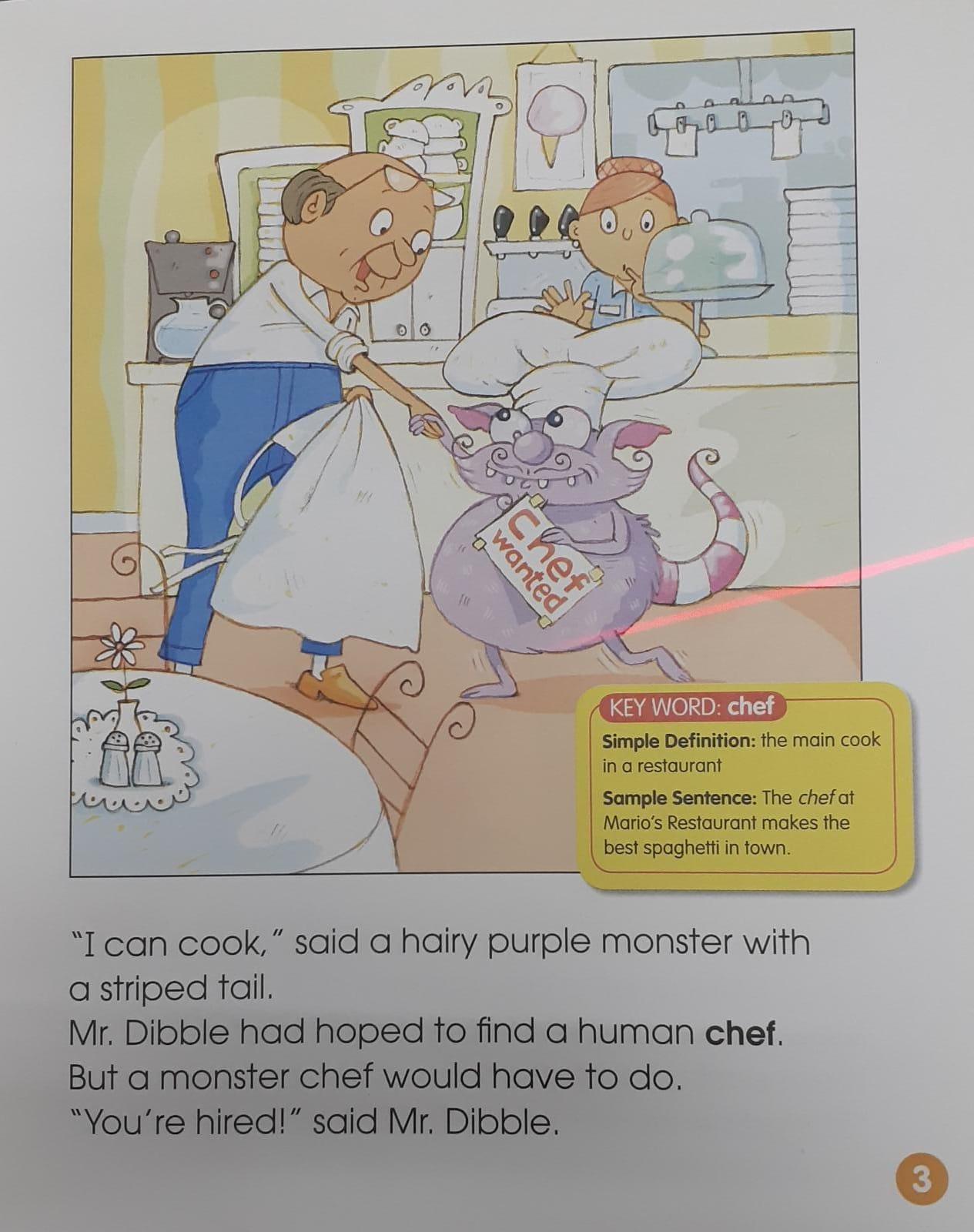 Vocabulary Tales - The Monster Chef (Cooking Words) - Spectrawide Bookstore