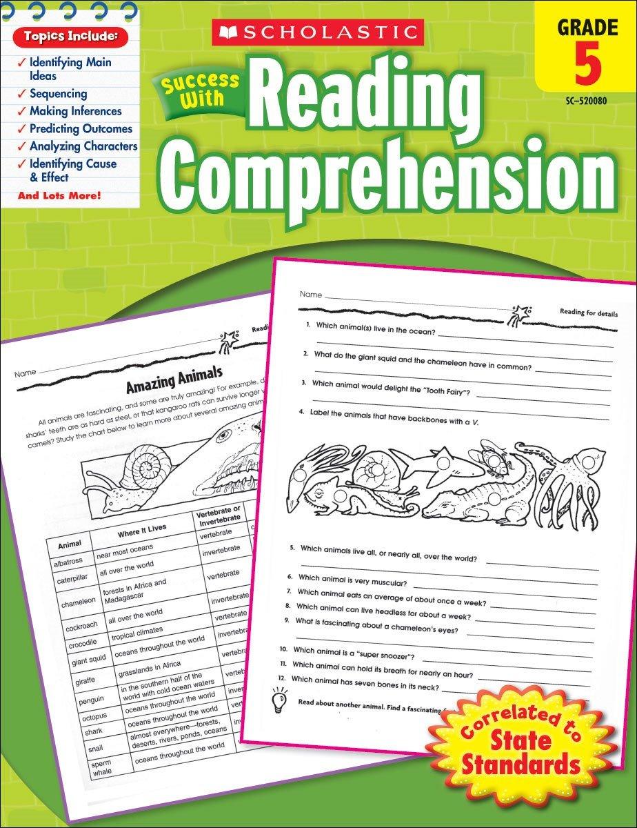 Scholastic Success With Reading Comprehension - Grade 5 Workbook - Spectrawide Bookstore