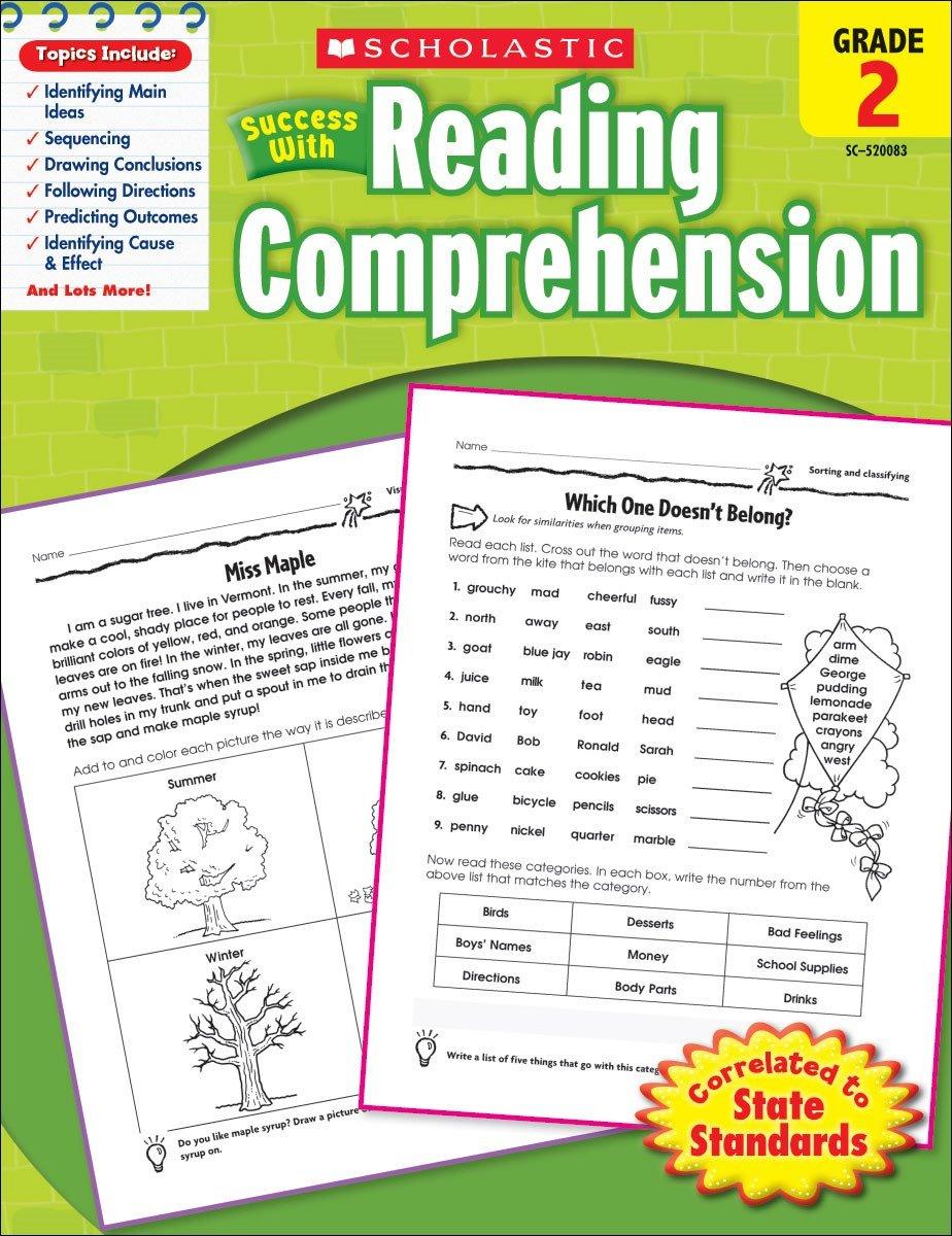 Scholastic Success With Reading Comprehension - Grade 2 Workbook - Spectrawide Bookstore