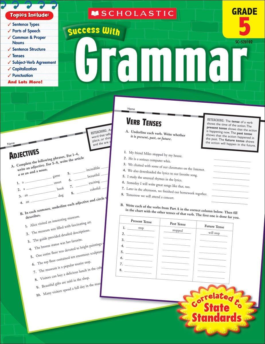 Scholastic Success With Grammar-Grade 5 Workbook - Spectrawide Bookstore