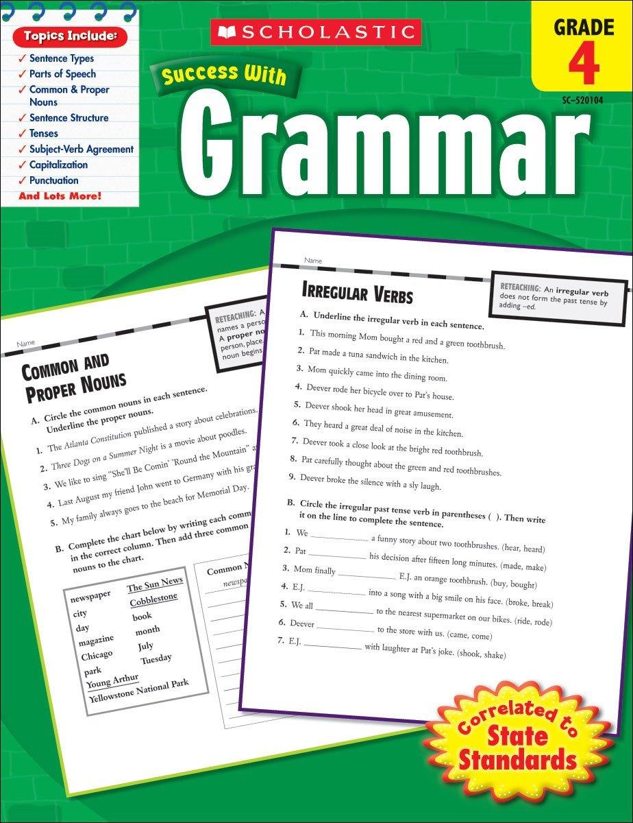 Scholastic Success With Grammar - Grade 4 Workbook - Spectrawide Bookstore