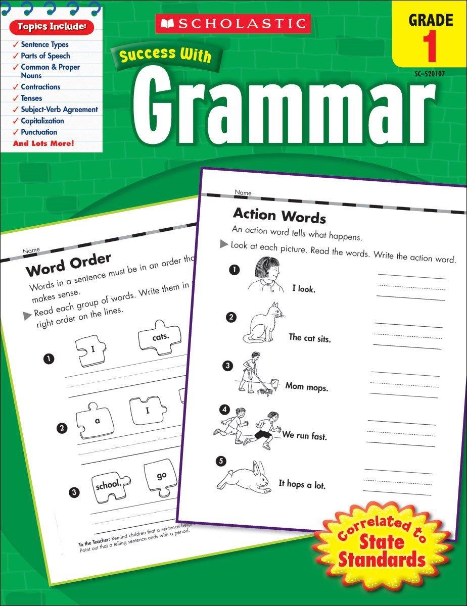 Scholastic Success With Grammar - Grade 1 Workbook - Spectrawide Bookstore