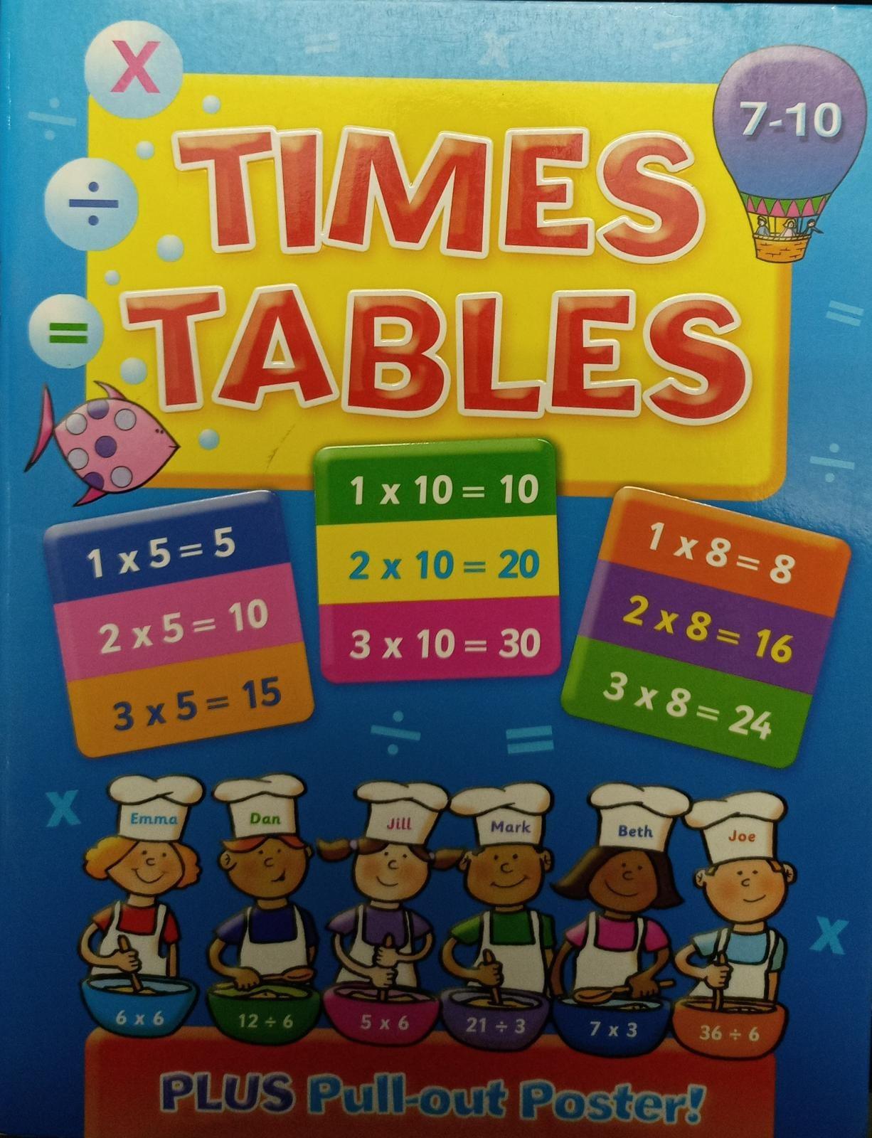 Brown Watson - Times Table 7-10 - Plus Pull-Out Poster! - Spectrawide Bookstore