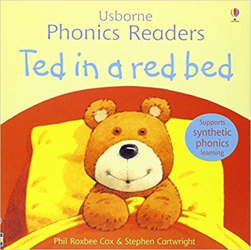 Usborne Phonics Readers - Ted in a red bed - Spectrawide Bookstore