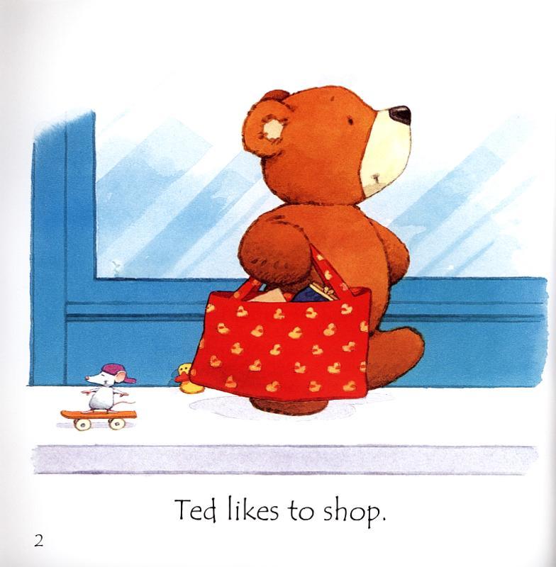 Usborne Phonics Readers - Ted in a red bed - Spectrawide Bookstore