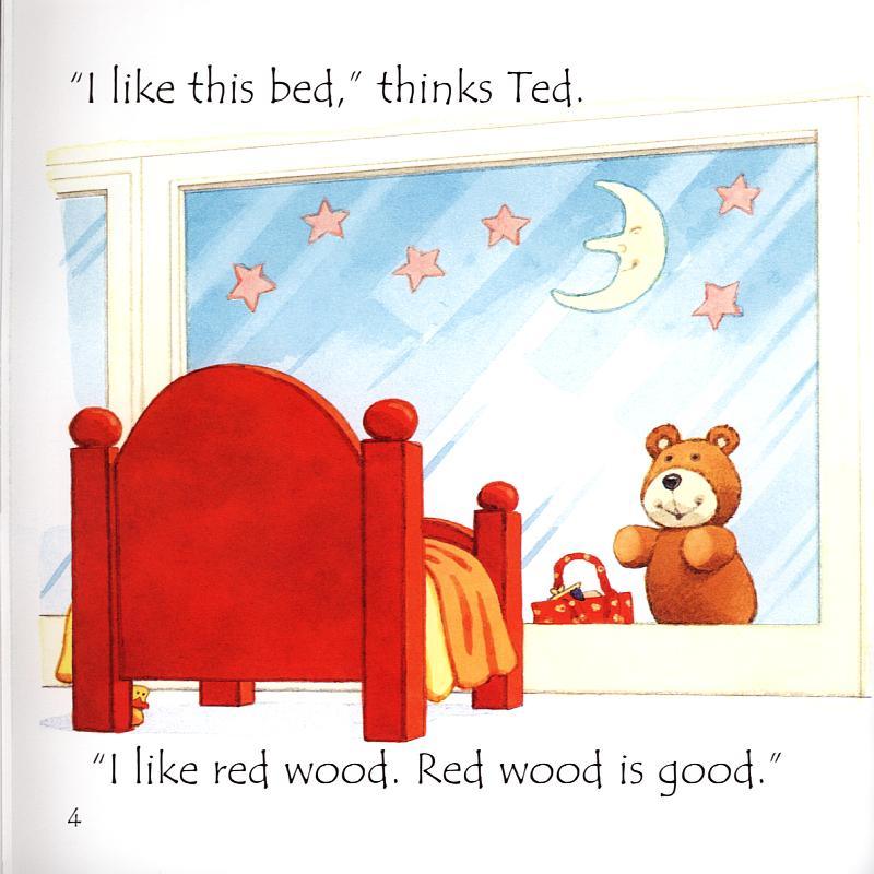 Usborne Phonics Readers - Ted in a red bed - Spectrawide Bookstore