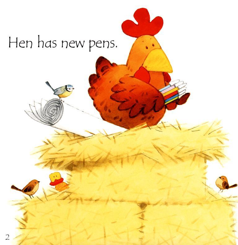 Usborne Phonics Readers - Hen's Pens - Spectrawide Bookstore