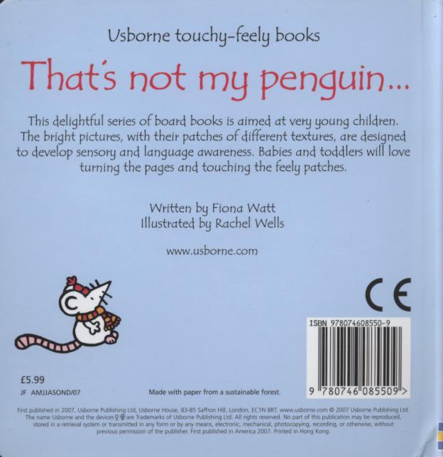 Usborne touchy-feely books-That's not my penguin - Spectrawide Bookstore