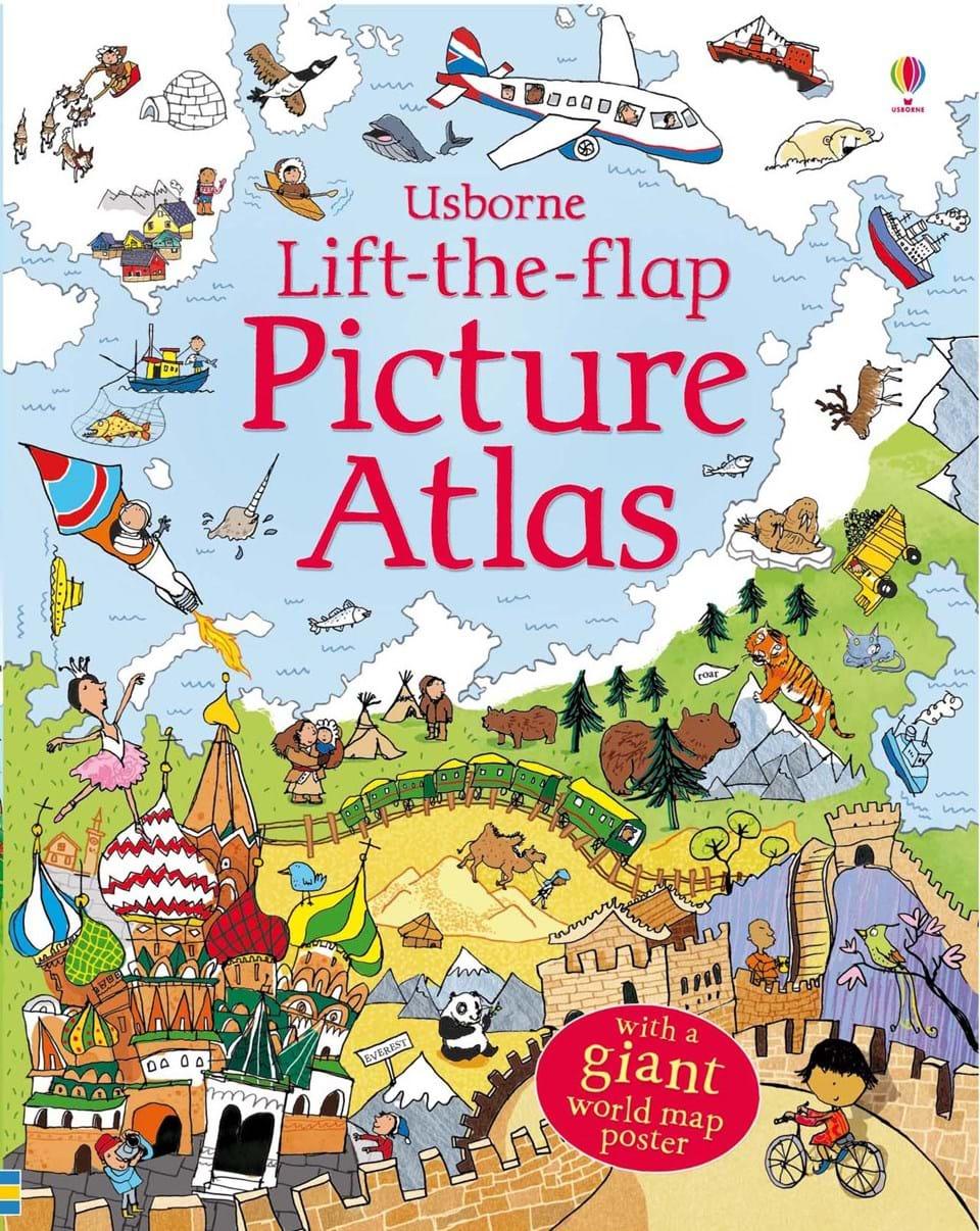 USBORNE - Lift-the-flap Picture Atlas - Spectrawide Bookstore