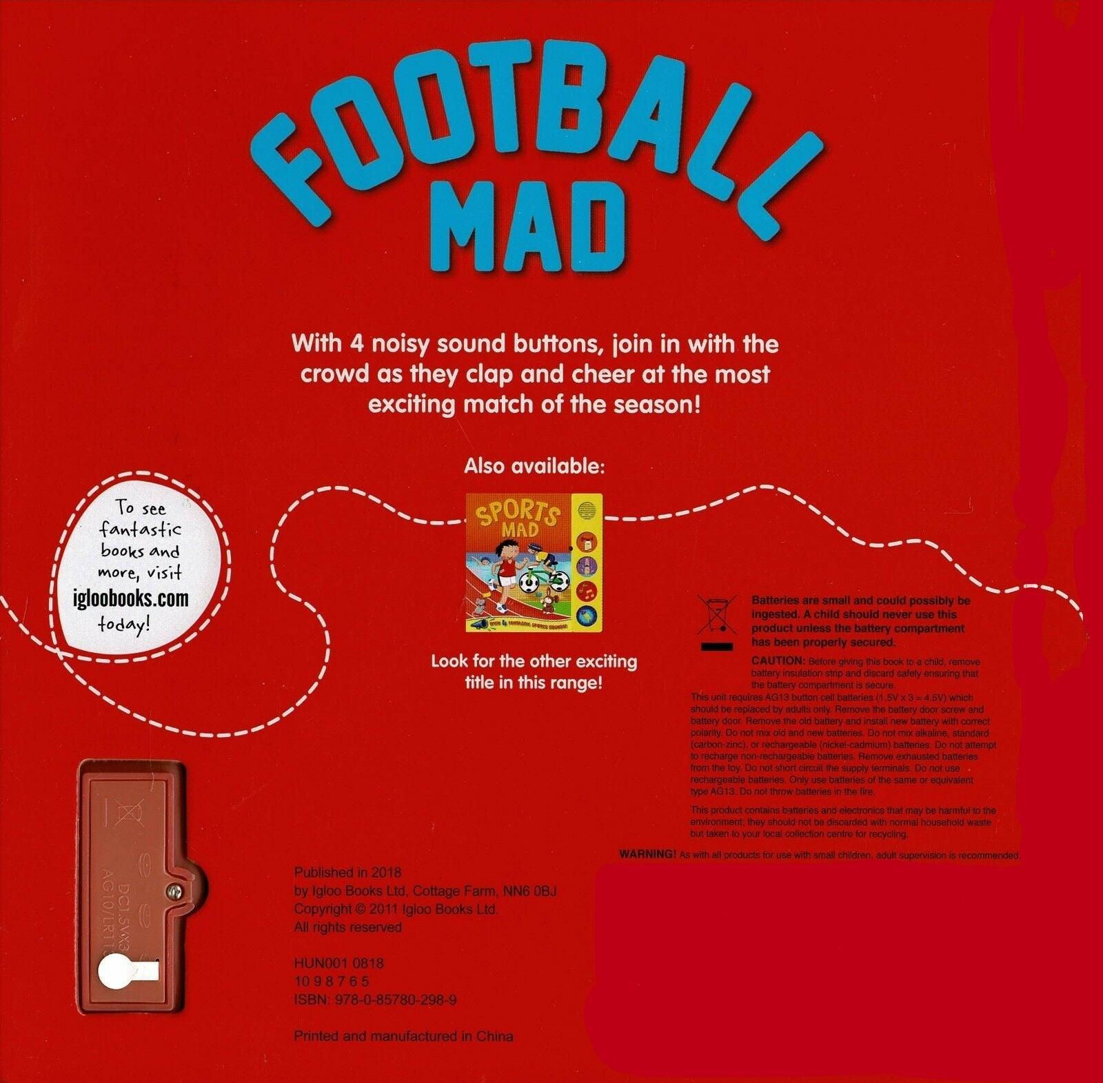 Football Mad-With 4 Fantastic Football Sounds - Spectrawide Bookstore