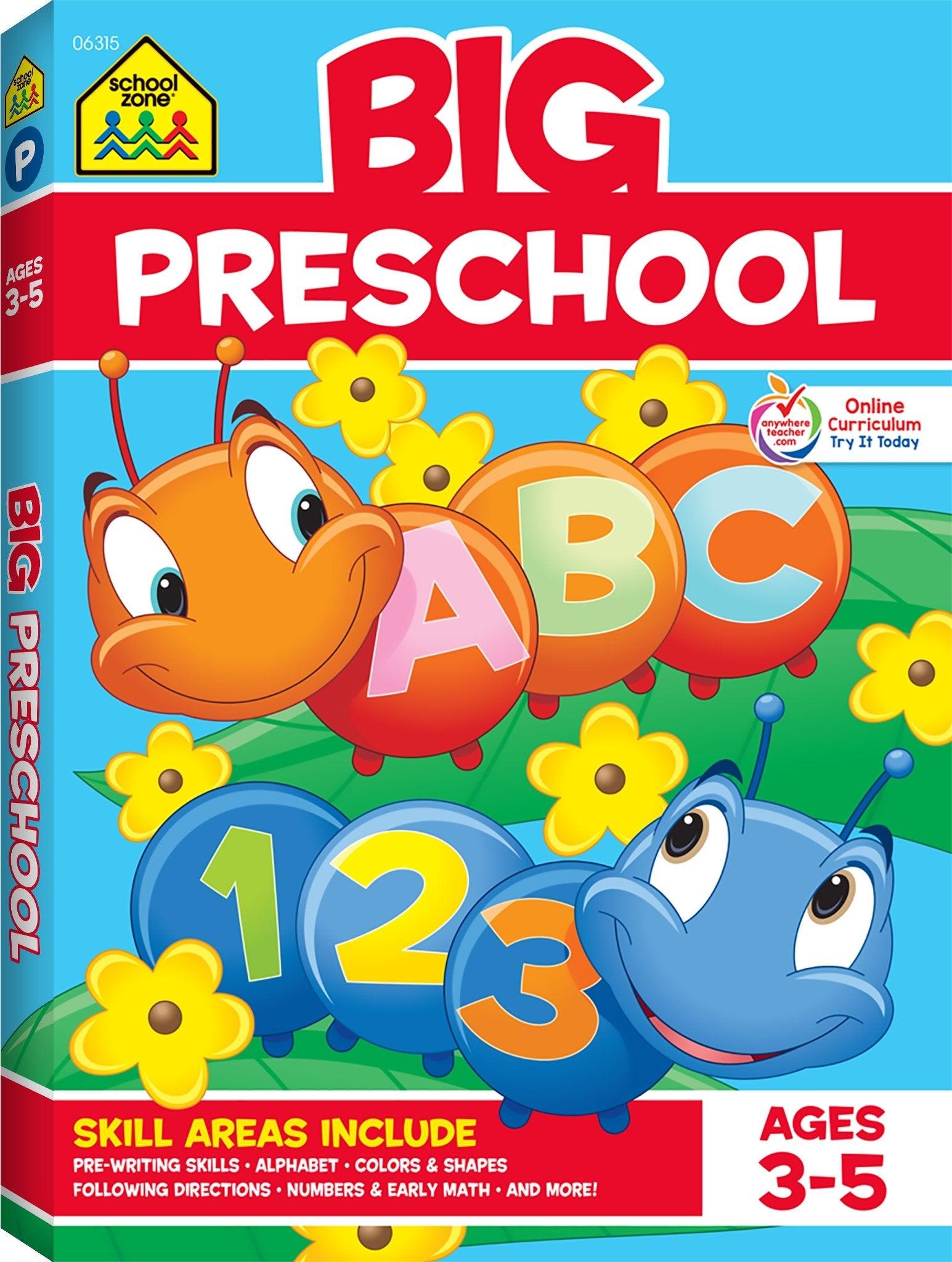 School Zone BIG PRESCHOOL Ages 3-5 - Spectrawide Bookstore